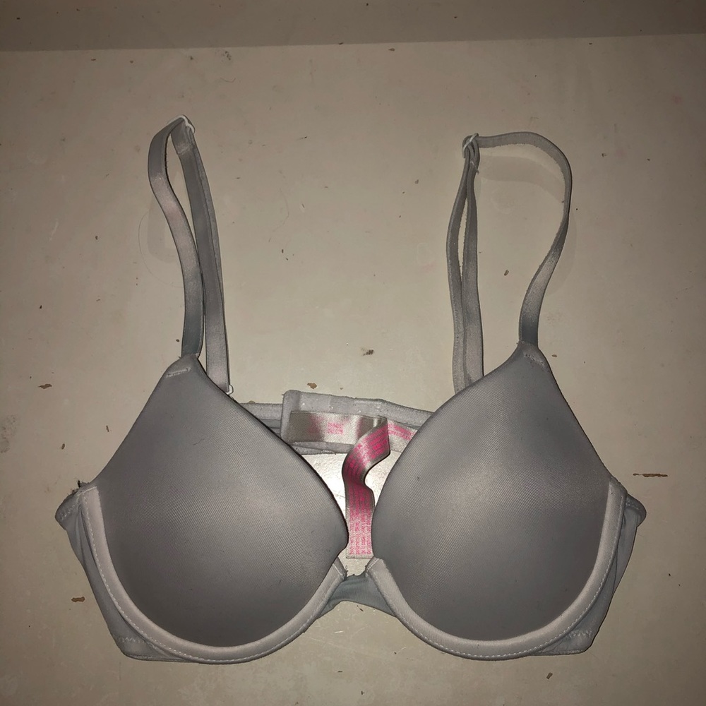 light gray 32 A pink bra